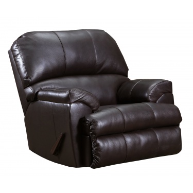 Soft Touch Rocker Leather Recliner